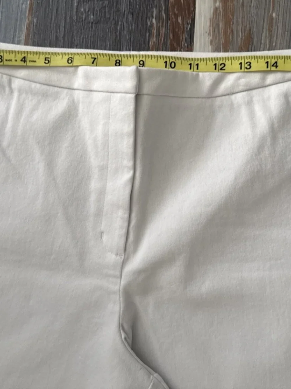 Chicos Wide Leg Stunning Stretch Pants Womens 2.5 Short White Takara Chino NEW - Picture 5 of 9